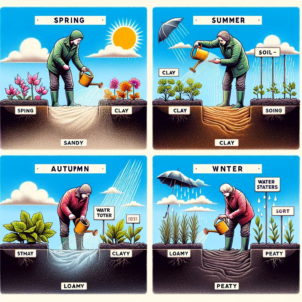 Watering Plants- Little Tree Farmns