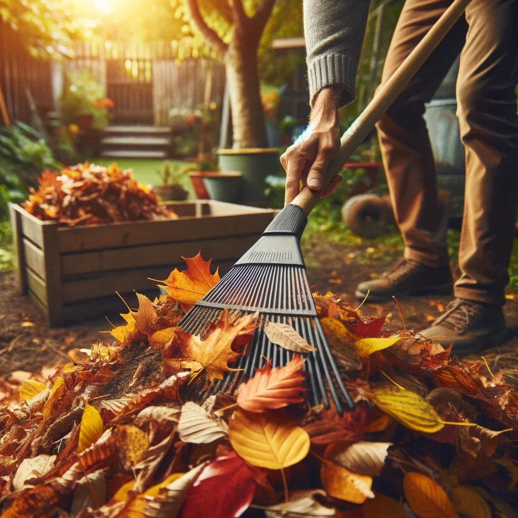 pile of fallen leaves, - Little Tree Farms